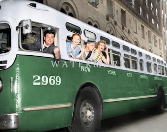 Custom DIGITAL DOWNLOAD Colorized Digital Photo Painting of the Honeymooners - Ralph Kramden - Alice Kramden - Ed Norton - Trixie Norton