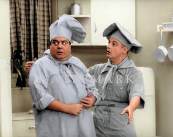 Custom DIGITAL DOWNLOAD Colorized Digital Photo Painting of Legendary Actor Jackie Gleason - The Honeymooners Chef of the Future