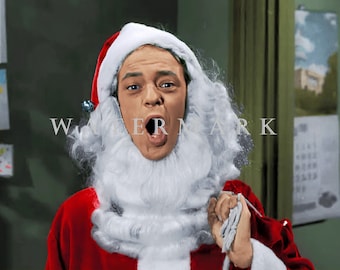 The Andy Griffith Show Custom colorized DIGITAL DOWNLOAD Photo - Christmas with Barney Fife