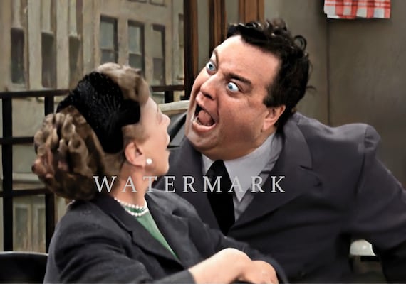 Custom DIGITAL DOWNLOAD Colorized Digital Photo Painting of Actor Jackie  Gleason - the Honeymooners - BLABBERMOUTH! - Etsy