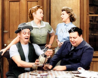 Custom DIGITAL DOWNLOAD Colorized Digital Photo Painting of Legendary Actor Jackie Gleason - The Honeymooners
