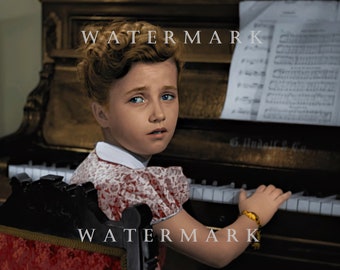 Custom DIGITAL DOWNLOAD Colorized Digital Oil Painting from the Classic Christmas Movie It's a Wonderful Life