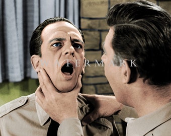 The Andy Griffith Show Custom colorized DIGITAL DOWNLOAD Photo - Andy and Barney