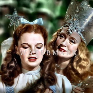 Custom DIGITAL DOWNLOAD Colorized &quot;Digital Oil Painting&quot; of Judy Garland as Dorothy from the Wizard of Oz