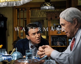 Custom DIGITAL DOWNLOAD Colorized Digital Oil Painting from the Classic Christmas Movie It's a Wonderful Life