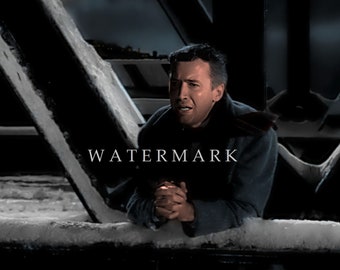 Custom DIGITAL DOWNLOAD Colorized Digital Oil Painting from the Classic Christmas Movie It's a Wonderful Life