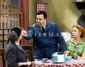 Custom DIGITAL DOWNLOAD Colorized Digital Photo Painting of Legendary Actor Jackie Gleason - The Honeymooners