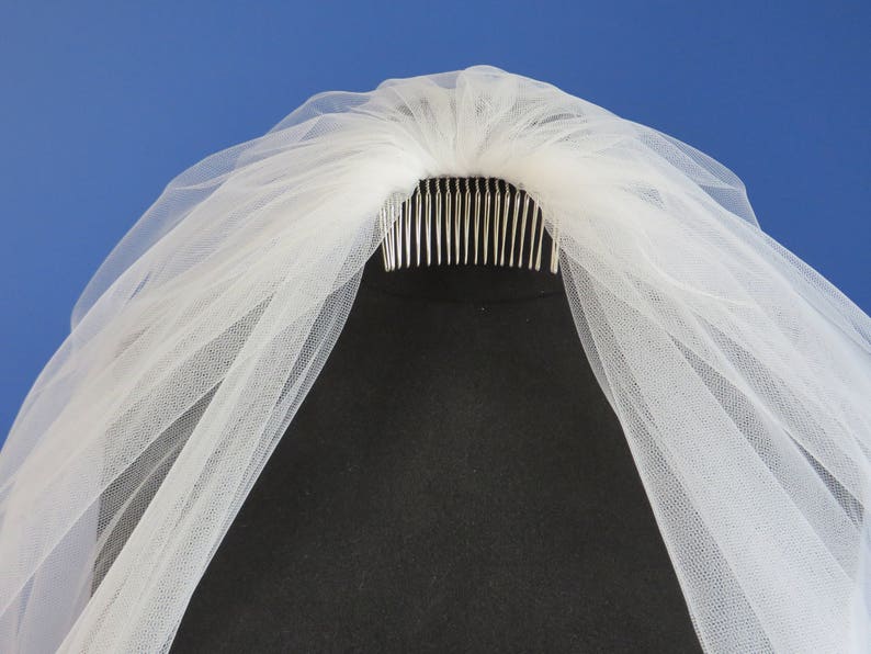 Wildflower Bridal Veil Rustic Wedding Veil Single Layer Etsy