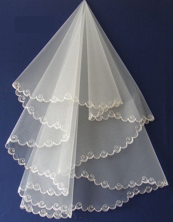 2 layer wedding veils