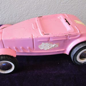 BUDDY L  ロードスター　HOT ROD Vintage Buddy L Hot Rod Roadster Blue Pressed Steel Toy Car