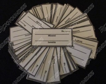 100 - Mineral Identification Labels 8943x