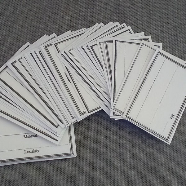 50 - Mineral Identification Labels 161x