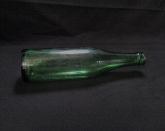 Vintage Green Glass Bottle 3102x