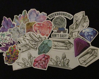 20 - Assorted Rock Hound Stickers 9888x