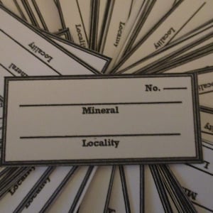 100 - Mineral Identification Labels 8943x