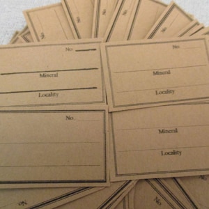 50 - Mineral Identification Labels 7560x
