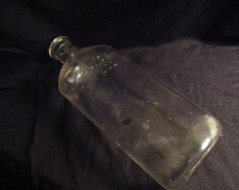 Vintage Glyco - Thymoline Clear Glass Bottle 4113xg