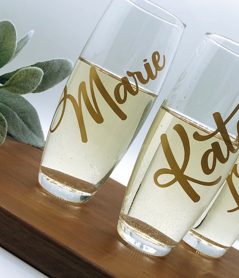 Personalized Champagne Glass Name Champagne Flute Etsy