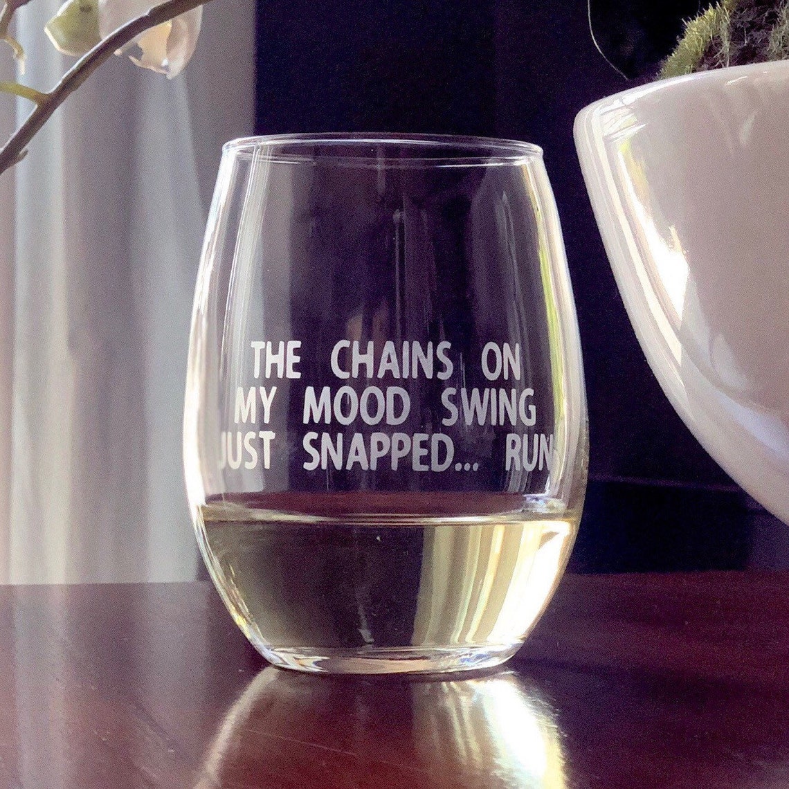 Funny Glass Joke Glass Funny Wine Glass Funny Joke Gift Etsy