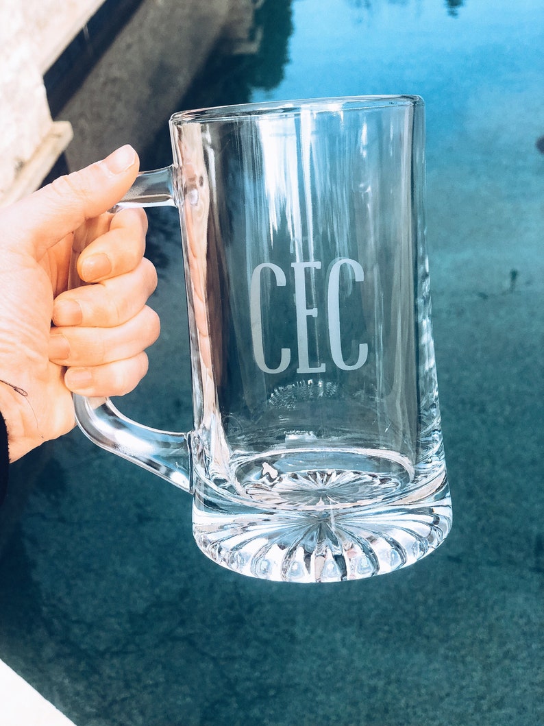 Personalized Beer Mug Monogram beer mug custom beer mug Etsy