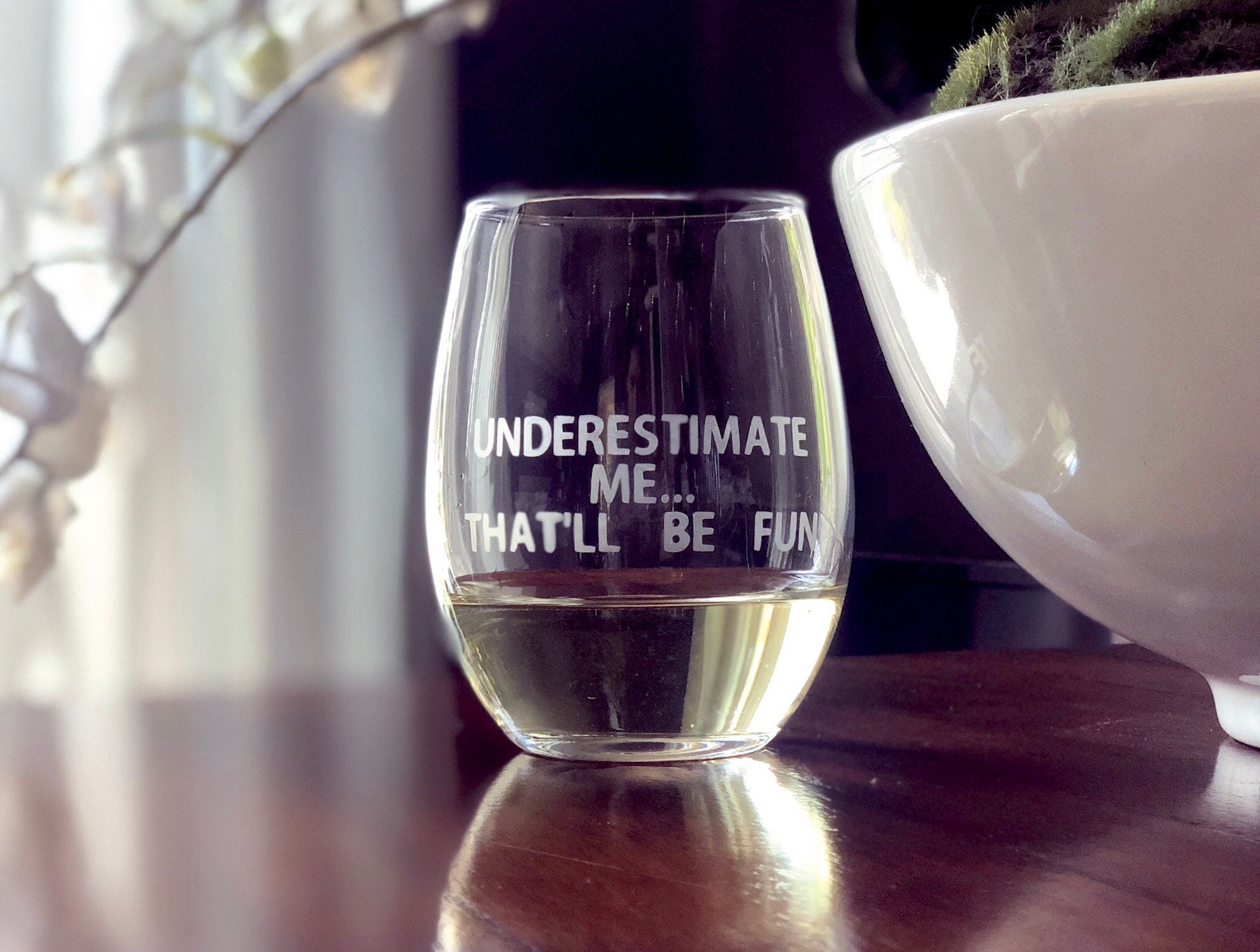 Funny glass funny quote glass with attitude humorous gift Etsy