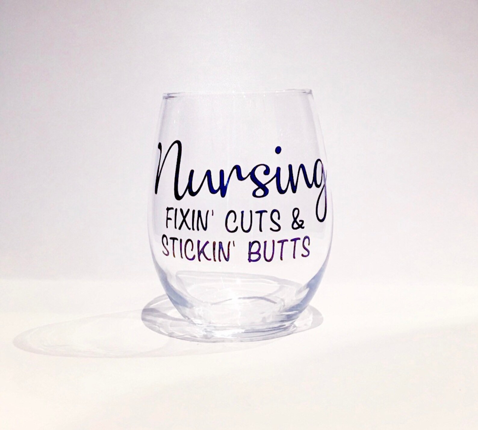 Nursing Wine Glass Nurse Wine Glass Nurses Cocktail Glass Etsy