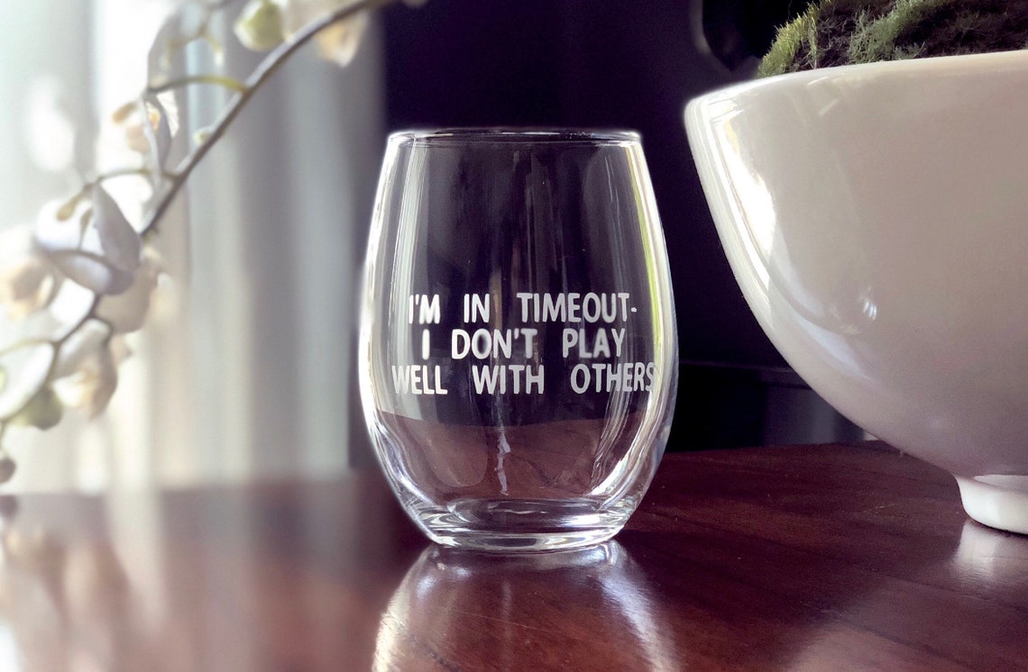 Funny gift ideas for mom funny wine glass for mom funny gift Etsy