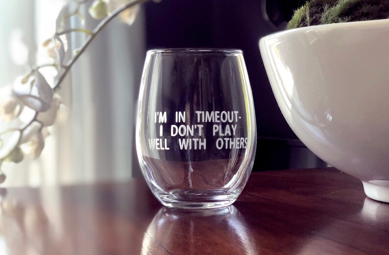 Funny gift ideas for mom funny wine glass for mom funny gift Etsy