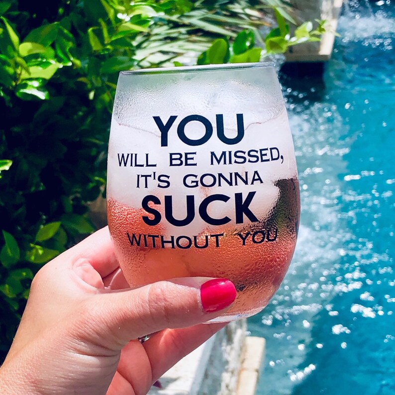 You'll Be Missed Coworker Farewell Glass Work Friend - Etsy