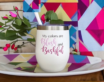 Vaso Blush and Bashful: Magnolias de acero, regalo, cita de película de los 90