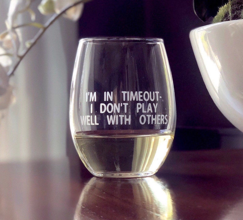 Funny gift ideas for mom funny wine glass for mom funny gift Etsy