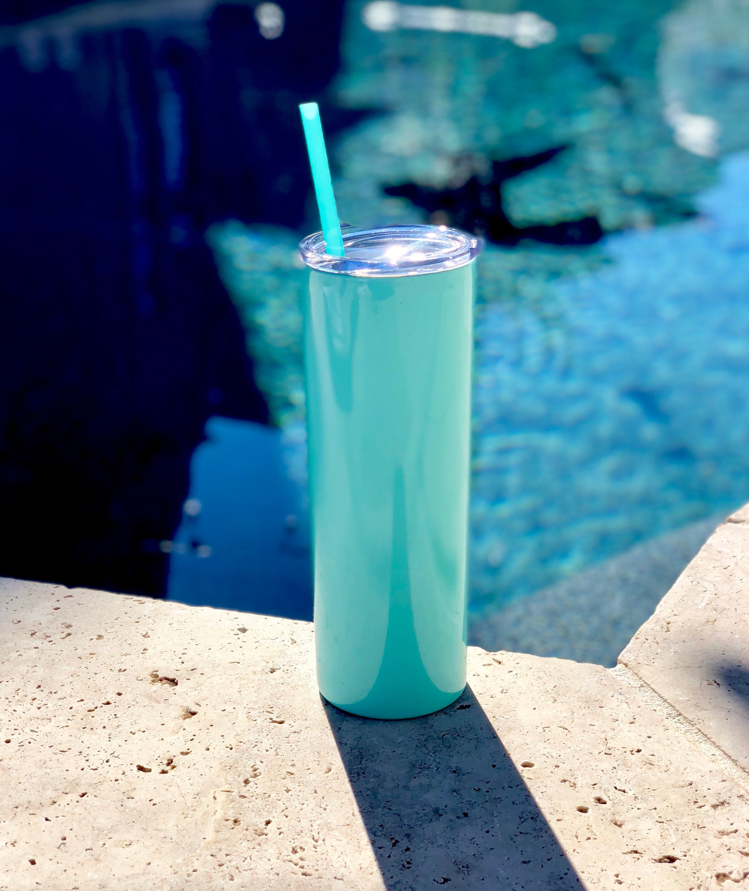 Mint Drink Tumbler Tall Drink Tumbler Mint Cocktail Tumbler Etsy