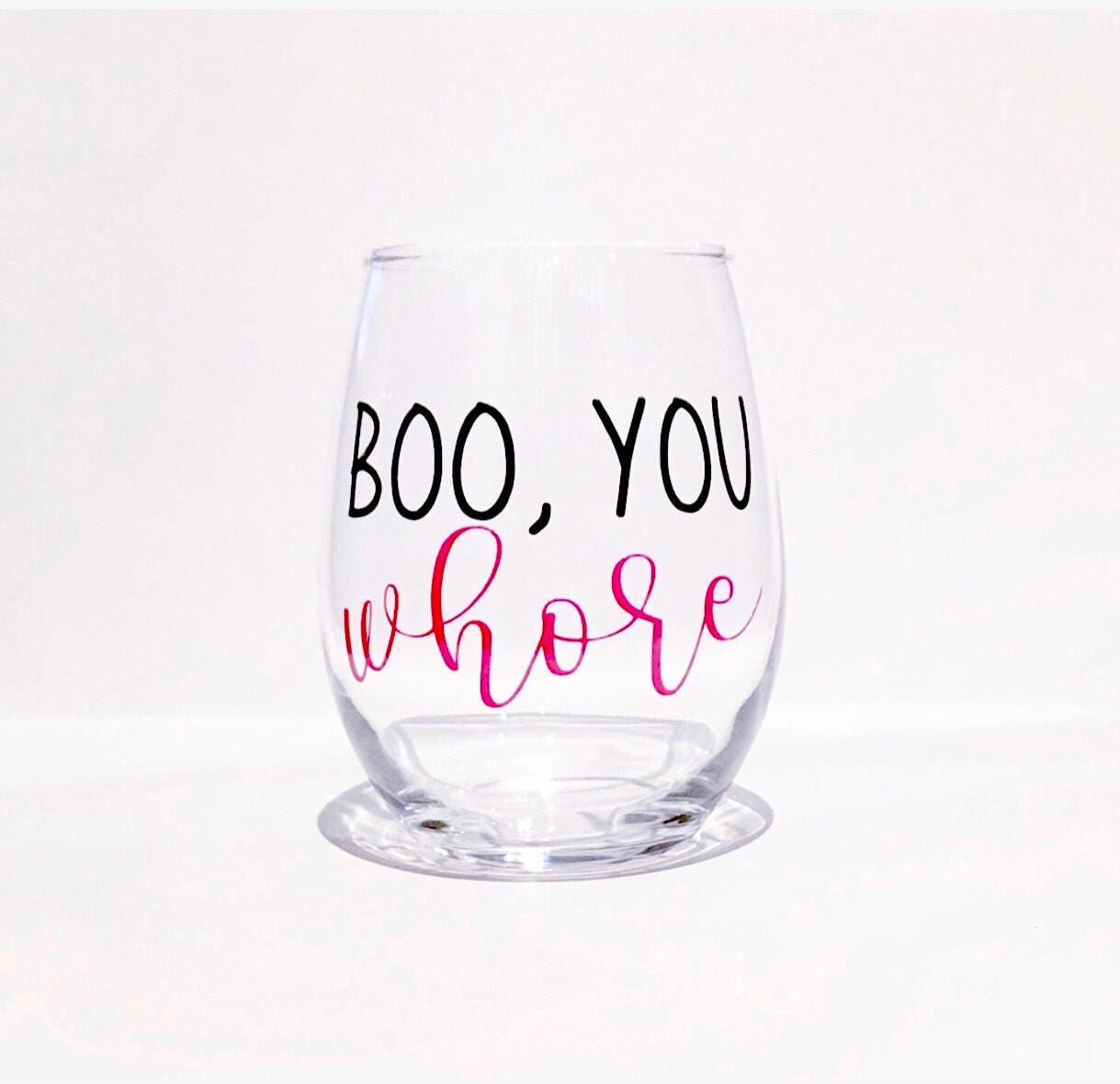 Mean Girls Glasses, Mean Girls wine set, funny mean girls, boo you