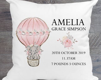 Birth announcement | Etsy Birth Announcement PillowFREE SHIPPING