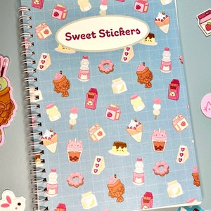 Kawaii Snacks Reusable Sticker Book