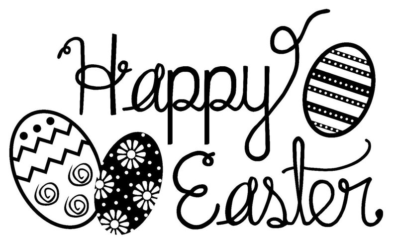 Download Happy Easter SVG Files Cut File For Silhouette Cricut | Etsy