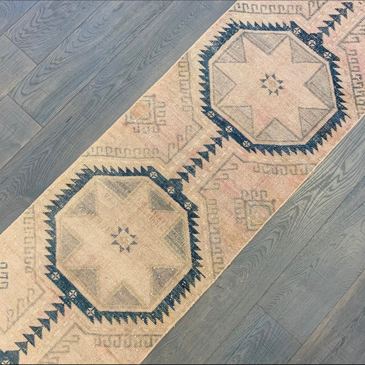 Oversized XL Vintage Turkish Runner Rug 11’3” x 2’1” Runner Rug