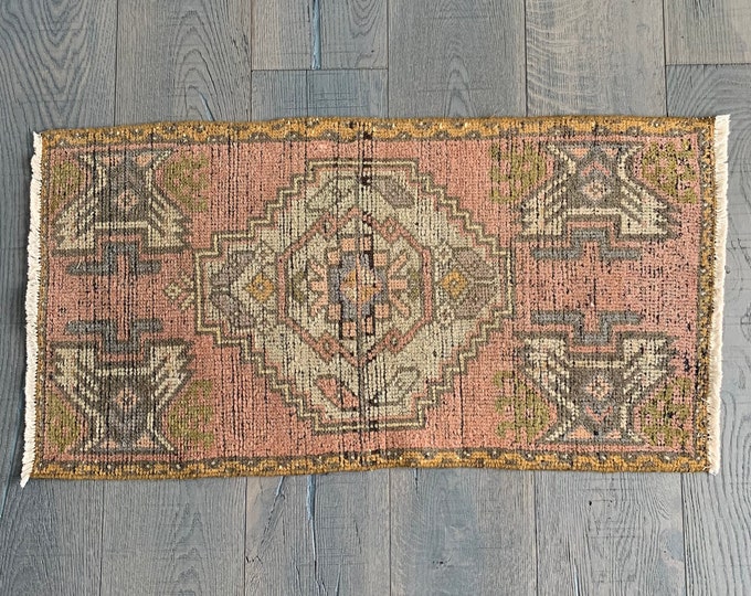 Mini Vintage Turkish Rug - 3’1” x 1’6”