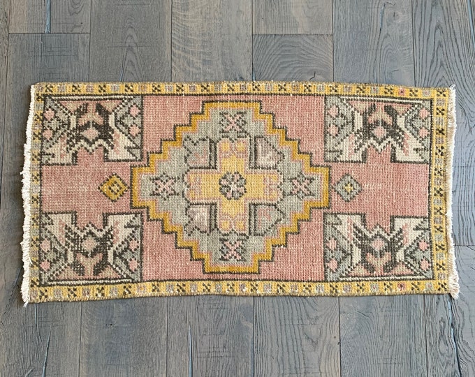 Mini Vintage Turkish Rug - 3’2” x 1’7”