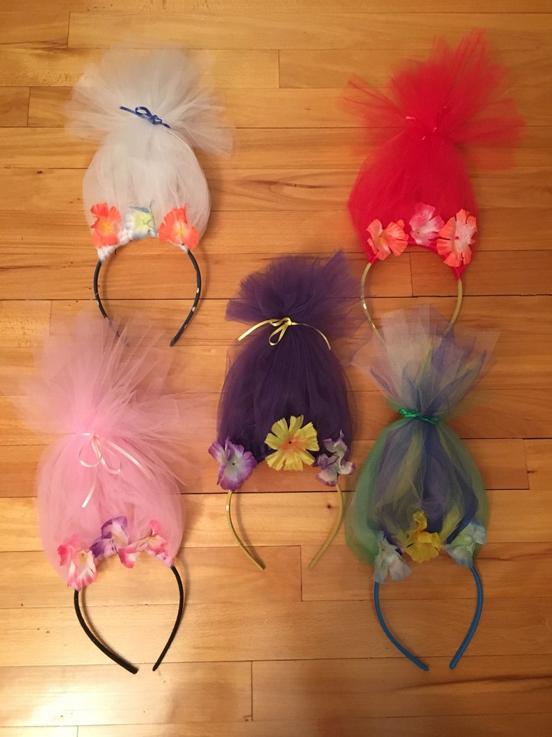 Trolls-inspired headband