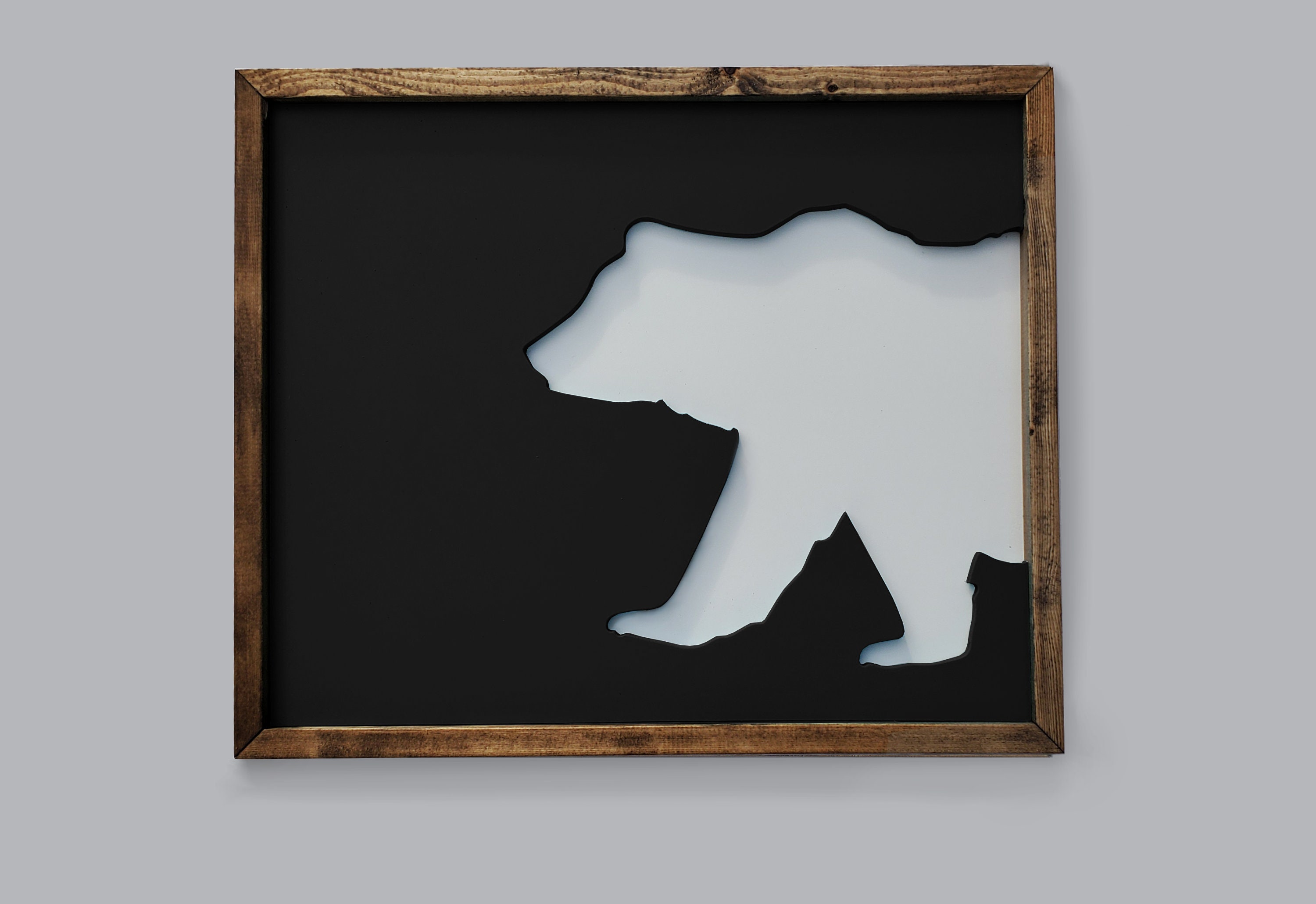 cheap compare Bear Silhouette Wall Hanging - Wall Multiple Colour