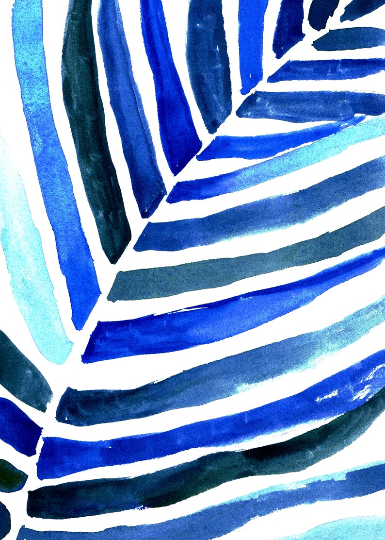 Blue Fern Painting image 1