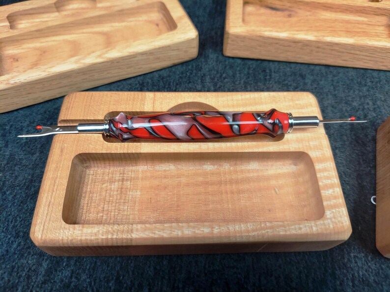 Hardwood Sewers Caddy, Seam Ripper Stand/tray. Keep Your Seam Ripper on ...