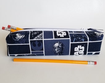 Pencil Case Made From Star Wars Fabric, Makeup Brush Bag, Rectangular Pouch