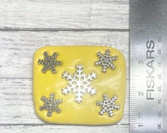 Christmas Theme Snowflake Silicone Mold -  Fondant Resin Chocolate Wax Clay Crafts