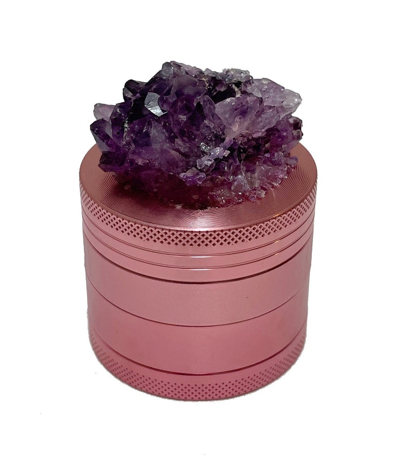 AMETHYST HERB GRINDER Pink Steel Girly Smoking Accessories Etsy