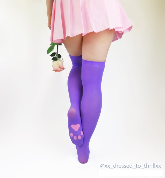 purple thigh high