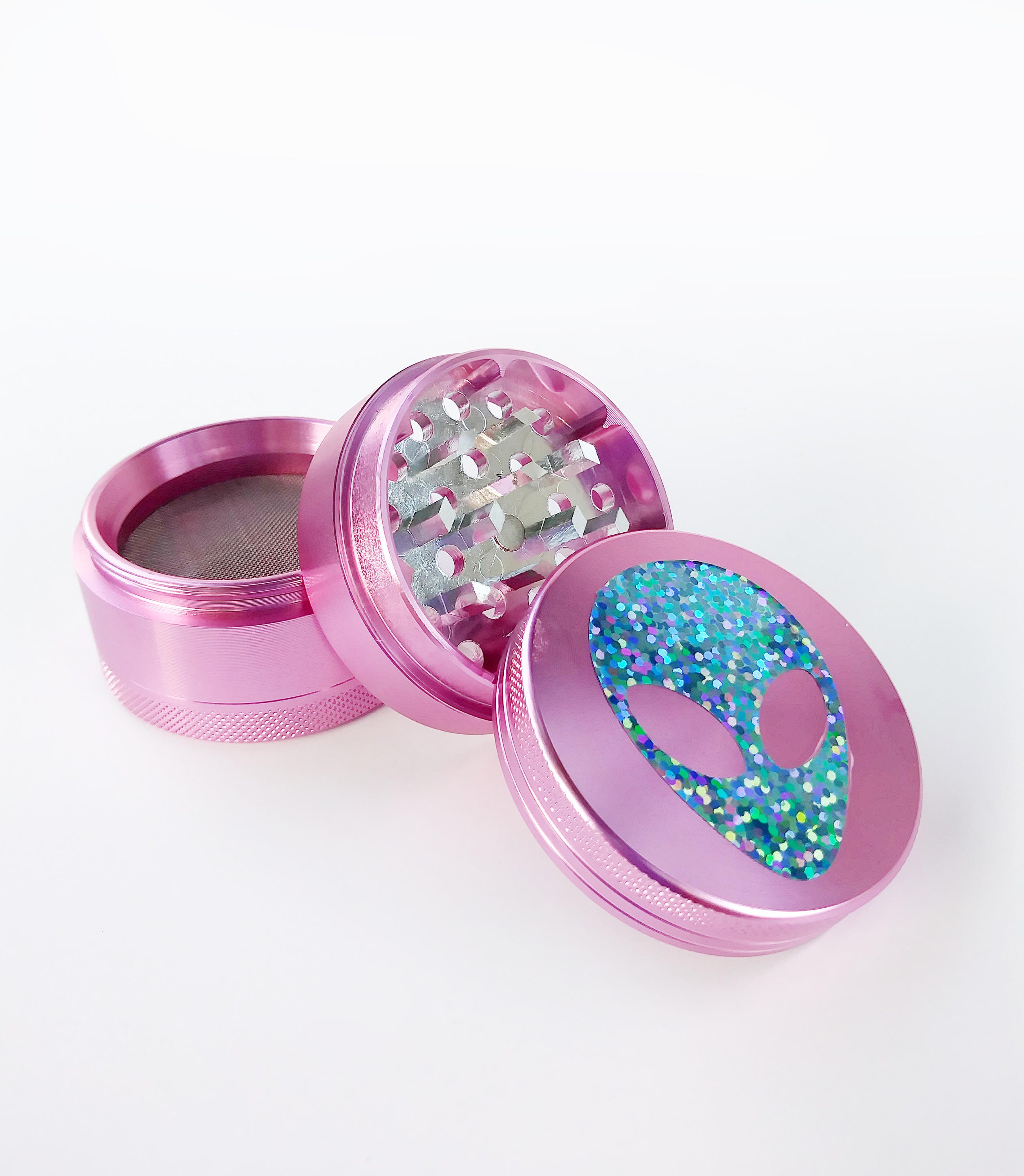 ALIEN HERB GRINDER Pink Steel 4 Piece Herb Grinder Girly Etsy