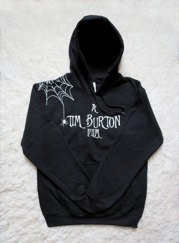 horror movie hoodie black and white