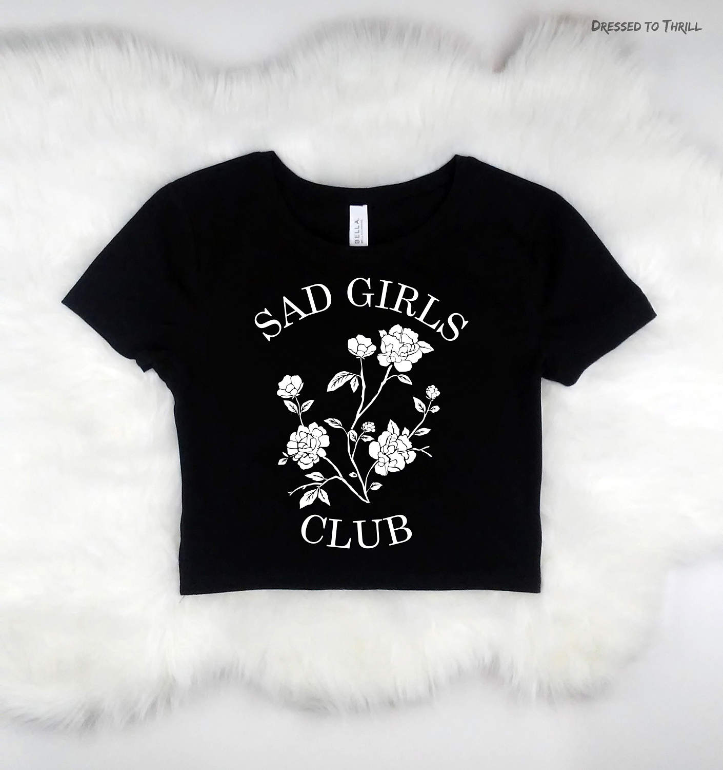 Sad Girls Club Crop Top Alternative Shirt Grunge Emo Etsy Israel